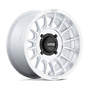 KMC KS138 IMPACT UTV Silver W/ Machined Face 15x7 +10 4x156mm 115.1mm - Wheelwiz