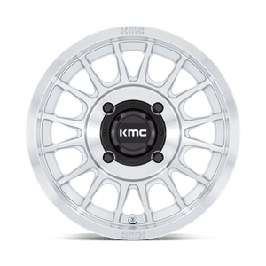 KMC KS138 IMPACT UTV Silver W/ Machined Face 15x7 +10 4x137mm 96mm - Wheelwiz