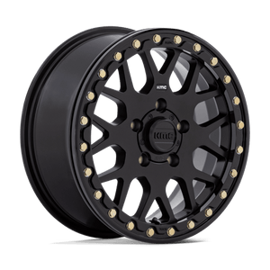 KMC KS235 GRENADE UTV BEADLOCK Satin Black 15x6 +38 5x114.3mm 72.6mm - Wheelwiz