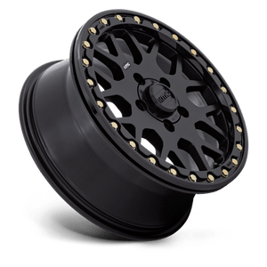 KMC KS235 GRENADE UTV BEADLOCK Satin Black 15x6 +38 5x114.3mm 72.6mm - Wheelwiz