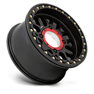 KMC KS235 GRENADE UTV BEADLOCK Satin Black 15x7 +10 4x110mm 86mm - Wheelwiz