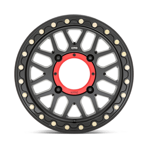 KMC KS235 GRENADE UTV BEADLOCK Satin Black 15x7 +10 4x156mm 115.1mm - Wheelwiz