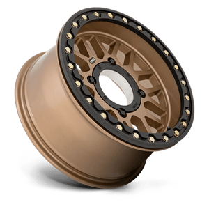 KMC KS235 GRENADE UTV BEADLOCK Satin Bronze 15x7 +10 4x110mm 86mm - Wheelwiz