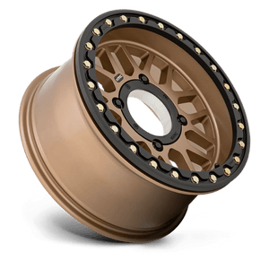 KMC KS235 GRENADE UTV BEADLOCK Satin Bronze 15x6 +38 4x156mm 132mm - Wheelwiz