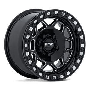 KMC KS241 TORX UTV BEADLOCK Gloss Black Milled 15x8 0 5x114.3mm 72.6mm - Wheelwiz