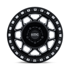 KMC KS241 TORX UTV BEADLOCK Gloss Black Milled 15x8 0 5x114.3mm 72.6mm - Wheelwiz