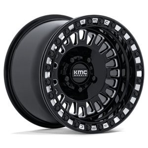 KMC KS242 AZTEC UTV BEADLOCK Gloss Black Milled 15x10 0 5x114.3mm 72.6mm - Wheelwiz