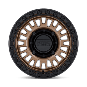 KMC KS242 AZTEC UTV BEADLOCK Matte Bronze W/ Matte Black Rg 15x8 0 5x114.3mm 72.6mm - Wheelwiz
