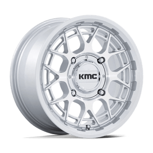 KMC KS139 TECHNIC UTV Gloss Silver Machined 15x7 +38 4x156mm 115.1mm - Wheelwiz