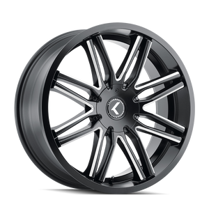 Kraze CRAY Gloss black milled 20x8.5 +35 5x112|5x114.3mm 73mm - Wheelwiz