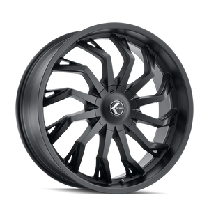 Kraze SCRILLA Satin black 24x9.5 +18 5x127|5x139.7mm 87mm - Wheelwiz
