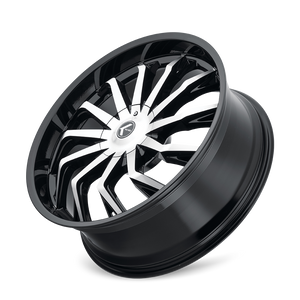 Kraze SCRILLA Gloss black machined 26x10 +18 5x127|5x139.7mm 87mm - Wheelwiz