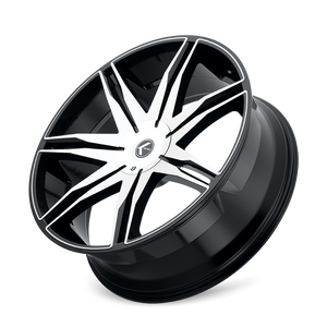 Kraze EPIC Gloss black machined 24x9.5 +30 6x135|6x139.7mm 100.3mm - Wheelwiz