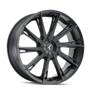 Kraze SWAGG Satin black 24x9.5 +18 5x115|5x120mm 74.1mm - Wheelwiz