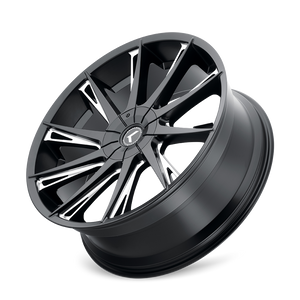 Kraze SWAGG Gloss black milled 24x9.5 +18 5x127|5x139.7mm 87mm - Wheelwiz