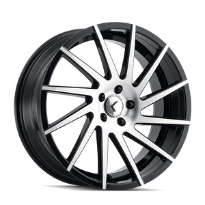 Kraze SPINNER Gloss black machined 22x8.5 +40 5x112mm 0mm - Wheelwiz