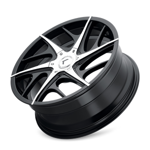Kraze ROGUE Gloss black machined 18x8 +40 5x108|5x114.3mm 73.1mm - Wheelwiz