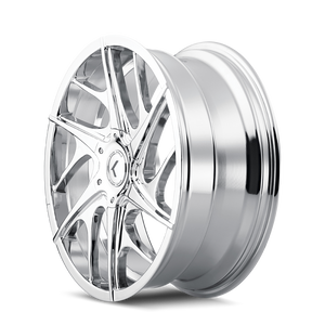 Kraze ROGUE Chrome 18x8 +40 5x112|5x114.3mm 73.1mm - Wheelwiz