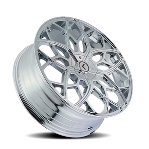 Kraze RICOCHET Chrome 22x8.5 +38 5x115|5x120mm 74.1mm - Wheelwiz