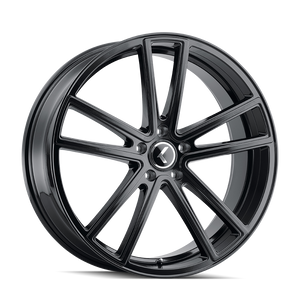 Kraze KR190 Gloss black 20x8.5 +38 5x114.3mm 72.62mm - Wheelwiz