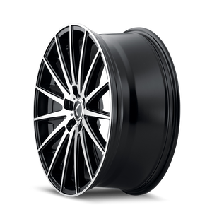 Kraze 191 Matte black machined 20x8.5 +38 5x108mm 63.5mm - Wheelwiz