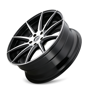 Kraze 194 Gloss black machined 20x8.5 +38 5x114.3mm 72.62mm - Wheelwiz