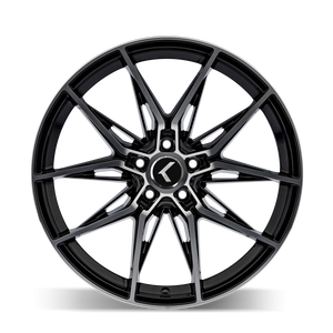 Kraze EVOLVE Gloss black/machined face 22x9 +35 5x120mm 72.56mm - Wheelwiz