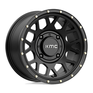 KMC KS135 GRENADE UTV Satin Black 14x7 +10 4x137mm 112.1mm - Wheelwiz