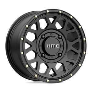 KMC KS135 GRENADE Satin Black 14x7 +38 4x137mm 112.1mm - Wheelwiz