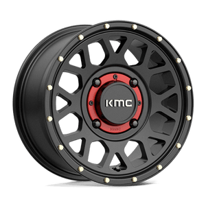 KMC KS135 GRENADE Satin Black 14x7 +38 4x137mm 112.1mm - Wheelwiz
