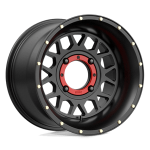 KMC KS135 GRENADE UTV Satin Black 15x10 0 4x156mm 132mm - Wheelwiz
