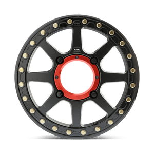 KMC KS234 ADDICT 2 UTV BEADLOCK Satin Black 15x6 +38 4x156mm 132mm - Wheelwiz