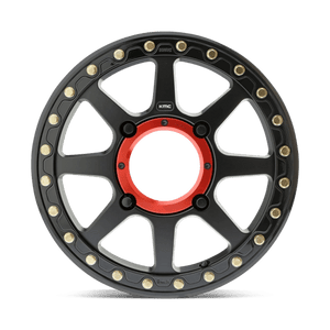 KMC KS234 ADDICT 2 BEADLOCK Satin Black 14x7 +38 4x110mm 86mm - WheelWiz