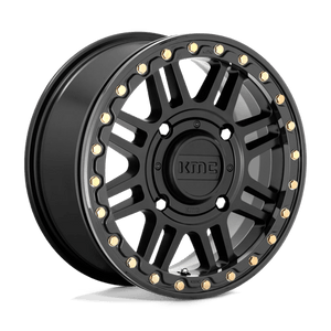 KMC KS250 CAGE BEADLOCK Satin Black W/ Gloss Black Rg 15x10 0 4x137mm 112.1mm - Wheelwiz