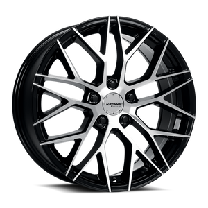 Katana KR01 Gloss Black Machined Face 20x8.5 +40 5x110mm 73.1mm