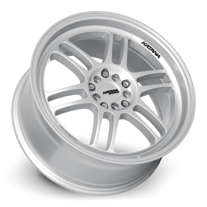 Katana KR02 Gloss Silver 18x8 +40 5x120|5x114.3mm 73.1mm