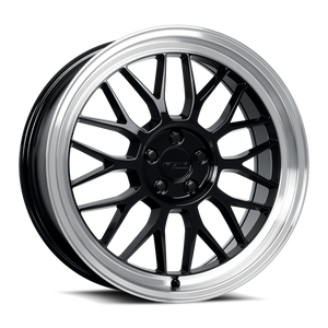 Katana KR06 Gloss Black Machined Lip 18x8 +40 5x110mm 73.1mm
