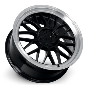 Katana KR06 Gloss Black Machined Lip 18x8 +40 5x114.3mm 73.1mm