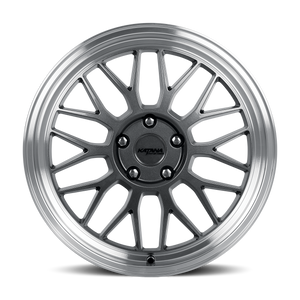 Katana KR06 Gloss Gunmetal Machined Lip 18x8 +40 5x114.3mm 73.1mm