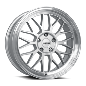 Katana KR06 Gloss Silver Machined Lip 18x8 +40 5x112mm 73.1mm
