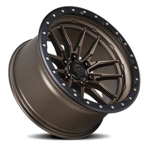 Lock Offroad Krawler Matte Bronze W/ Matte Black Ring 17x9 +1 6x135mm 87.1mm