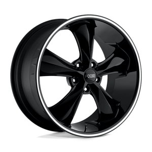 Foose F104 LEGEND Gloss Black Milled 18x9 +7 5x114.3mm 72.6mm - Wheelwiz