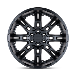 Level 8 SLINGSHOT Matte Black Big X Factor 20x9 +10 6x120mm 67.1mm - WheelWiz