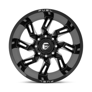 Fuel Offroad D747 LOCKDOWN Gloss Black Milled 20x10 -18 8x180mm 124.2mm - Wheelwiz