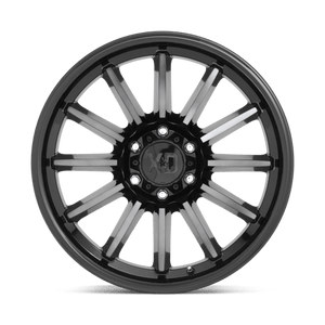 XD Series XD855 LUXE Gloss Black Mach W/ Gray Tint 20x10 -18 5x139.7mm 78.1mm - Wheelwiz
