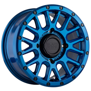 Black Rhino LA PAZ UTV Blue W/ Black Bolts 14x7 +36 4x156mm 132mm - Wheelwiz