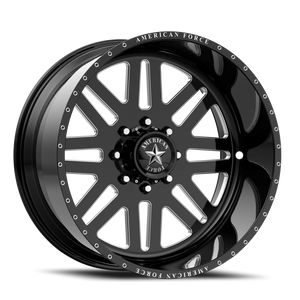 American Force 9 Liberty SS Gloss Black W/ Machined 22x16 -101 6x135mm 87.1mm - Wheelwiz