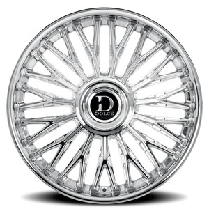 Dolce Luxury Lusso Chrome 22x10.5 +25 5x112|5x115mm 73.1mm
