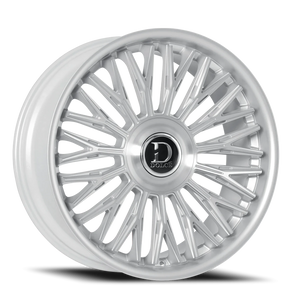 Dolce Luxury Lusso Gloss Silver W/ Brushed Face-Stainless Lip 22x9.5 +30 6x135|6x139.7mm 106.2mm