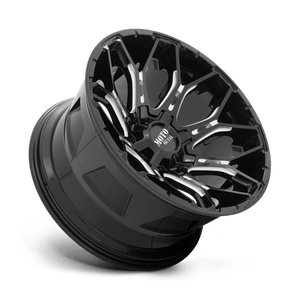 Moto Metal MO808 SNIPER Gloss Black Milled 20x10 -18 8x180mm 124.2mm - Wheelwiz